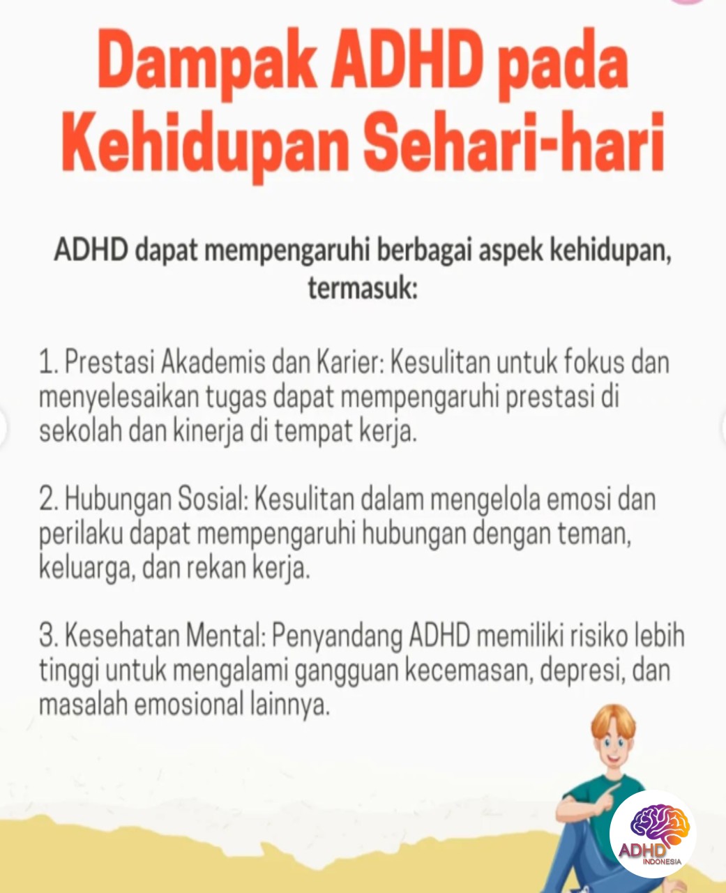 ADHD dan Hubungan Sosial Anak di Lingkungan Sekolah di Kota Pekalongan